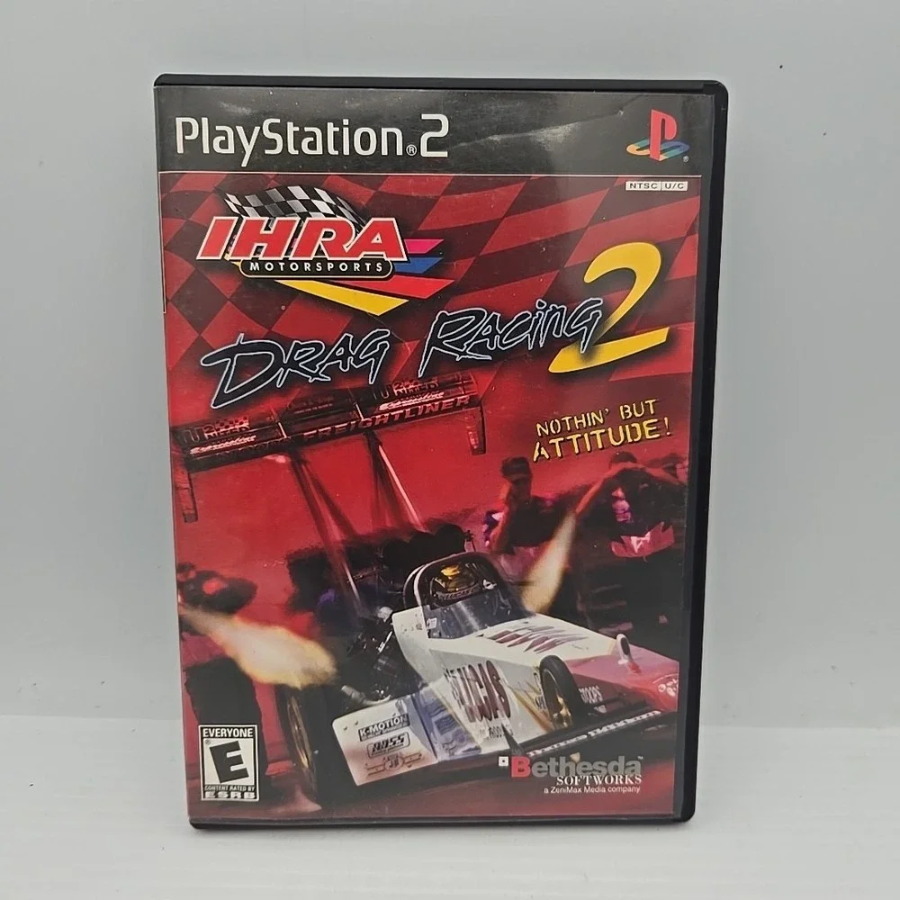 IHRA Motorsports Drag Racing 2 Sony PlayStation 2 PS2 2002 Bethesda SLUS-20586